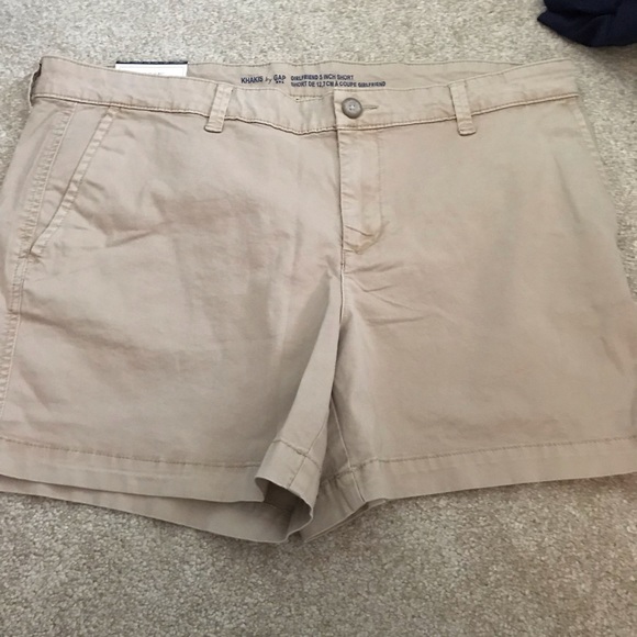 Gap Women/'s Size 0 Tan Brown Khakis By Gap Nwt Girlfriend 5 Inch Shorts